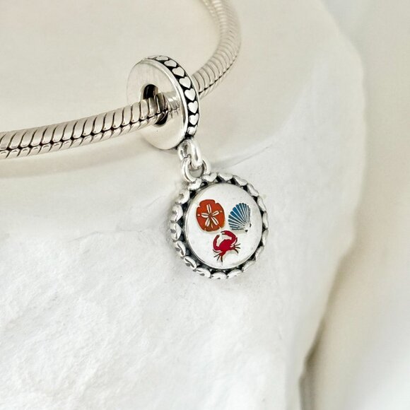 Pandora ARUBA Beach Dangle S925 Silver Charm - Picture 2 of 4